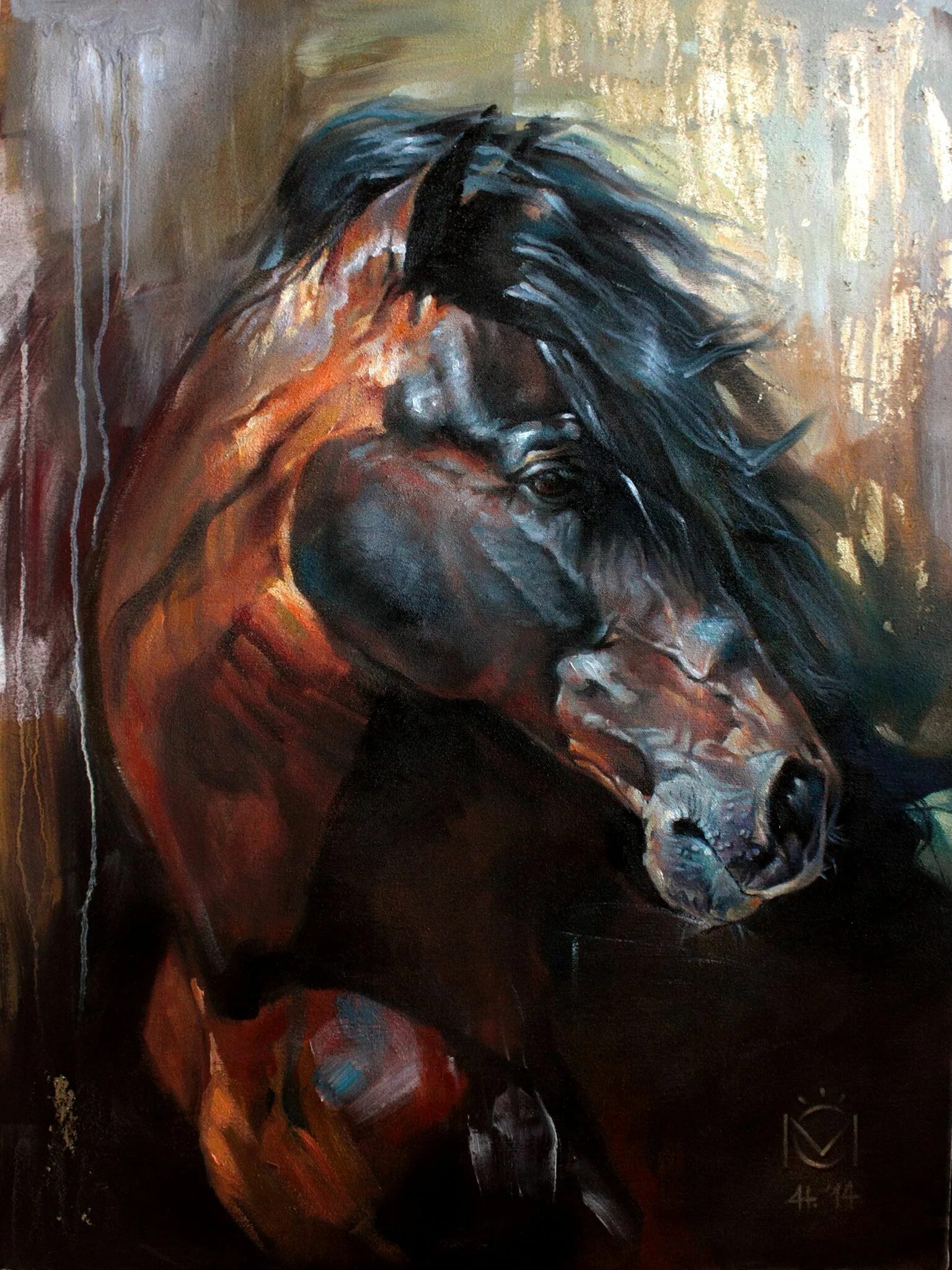Картина лошади. Лошади в живописи. Конь картина маслом.