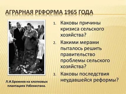 Брежнев политика реформы