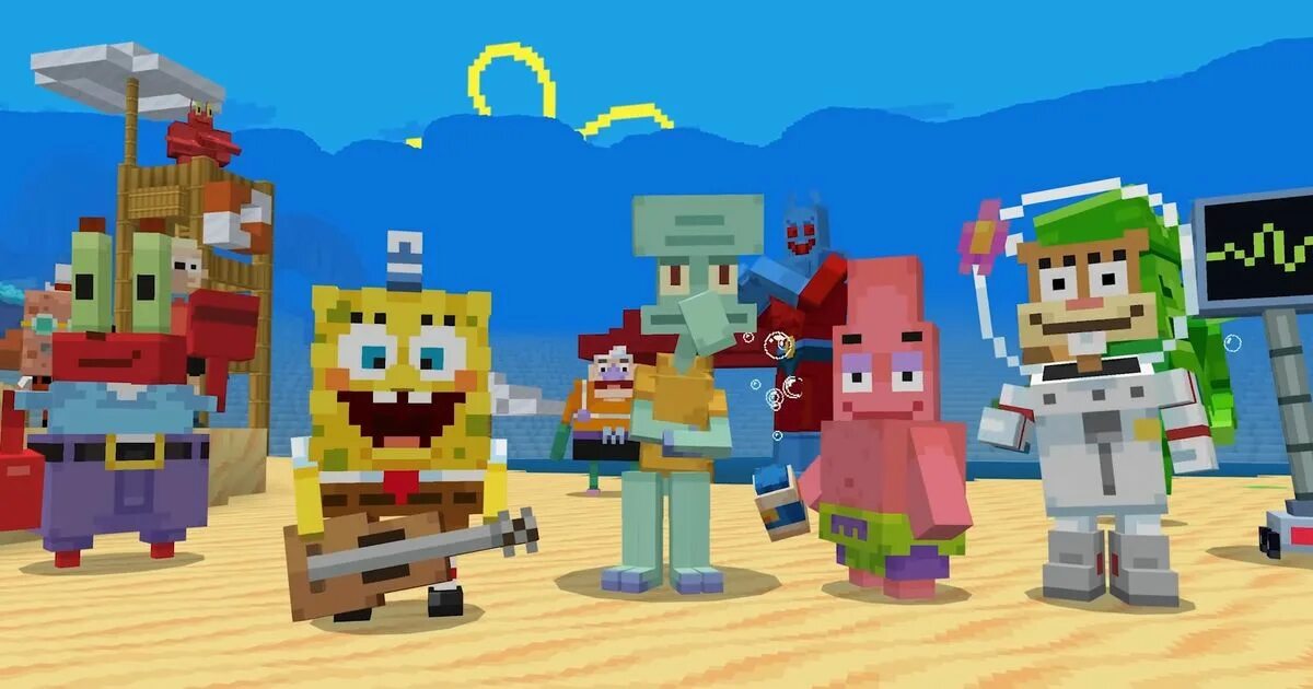 Spongebob dlc. Губка боб квадратные штаны. spongebob minecraft. губка боб квадратные штаны майнкрафт. губка боб квадратные штаны (персонаж).