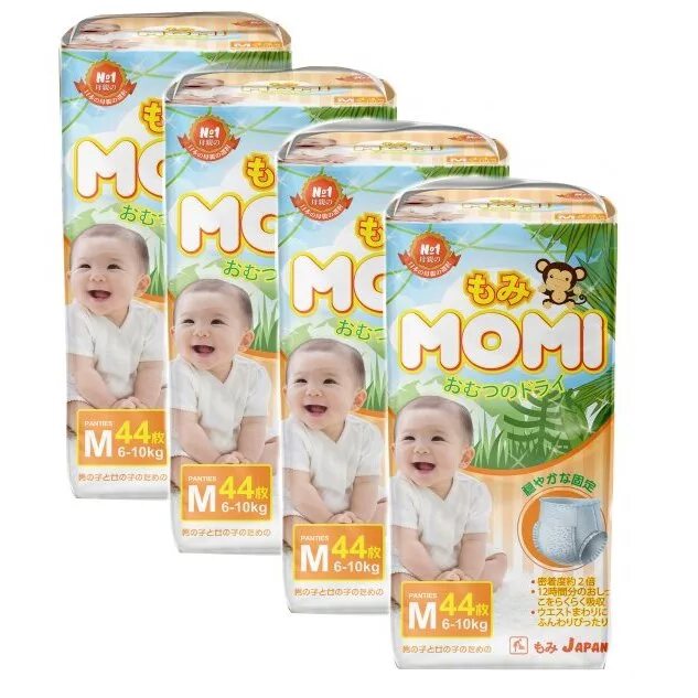 Подгузники Momi m 6-11кг.