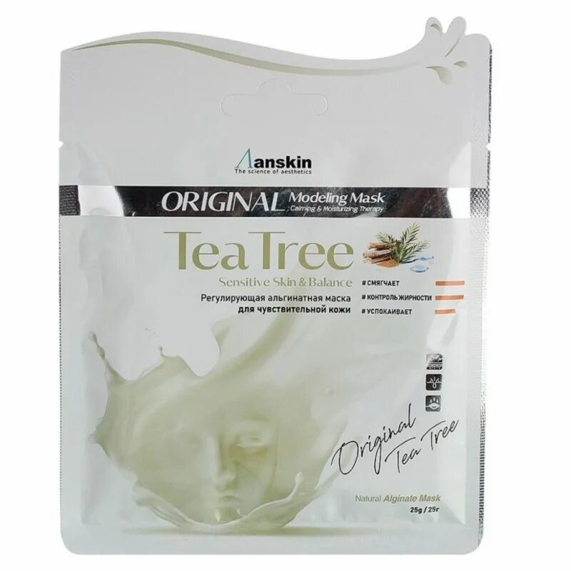 Anskin mask. Anskin original modeling mask - tea tree. anskin маска альгинатная с экстрактом чайного дерева teatree modeling mask 240gr. маска tea tree modeling mask. original маска teatree modeling mask  500гр.