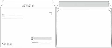 Почтовый конверт шаблон распечатать word