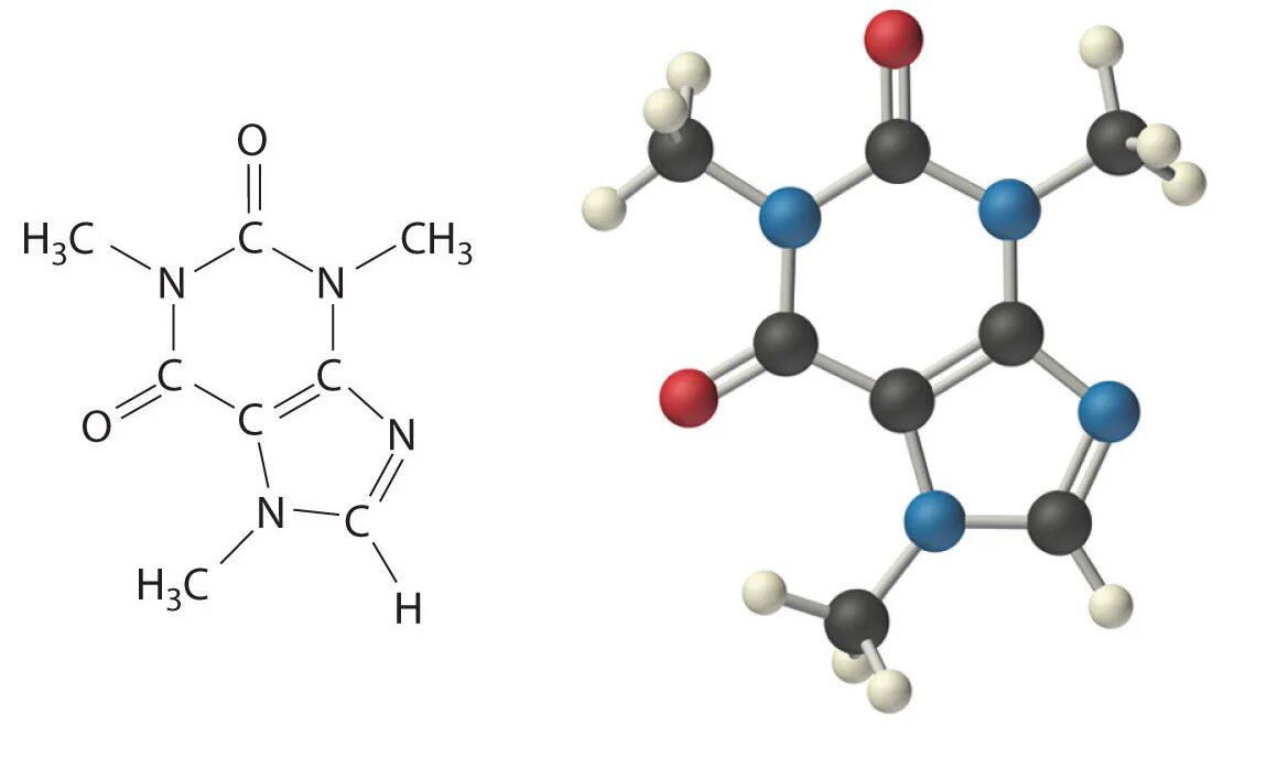 Молекула кофеина формула. Кофеин структурная формула. Строение кофеина. Кофеин химическая структура. Химически пассивен
