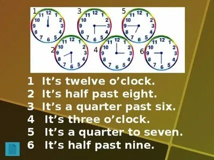 At the usual time