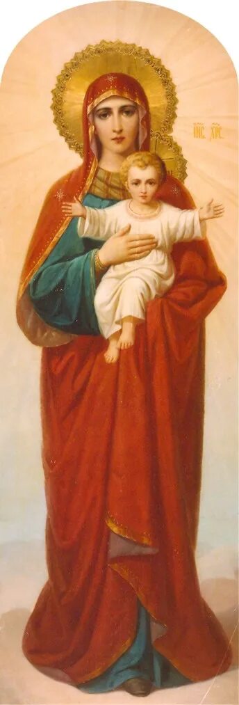 ). богородица с младенцем в рост. икона божией матери благодатное небо. икона божией матери благодатное небо костомаровская. валаамская икона божией матери.