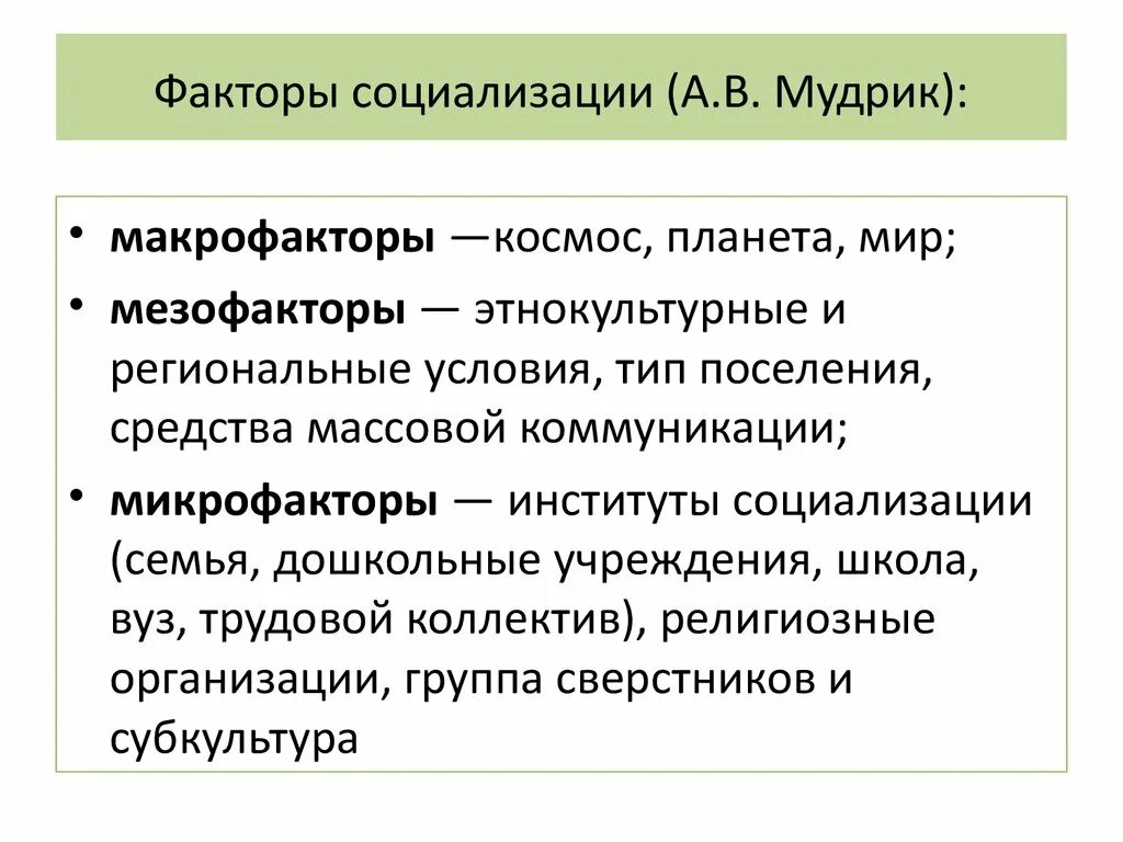 К факторам социализации относятся. Факторы социализации в педагогике Мудрик. Факторы социализации Мудрик таблица. Факторы социализации таблица. Факторы социализации микрофакторы.