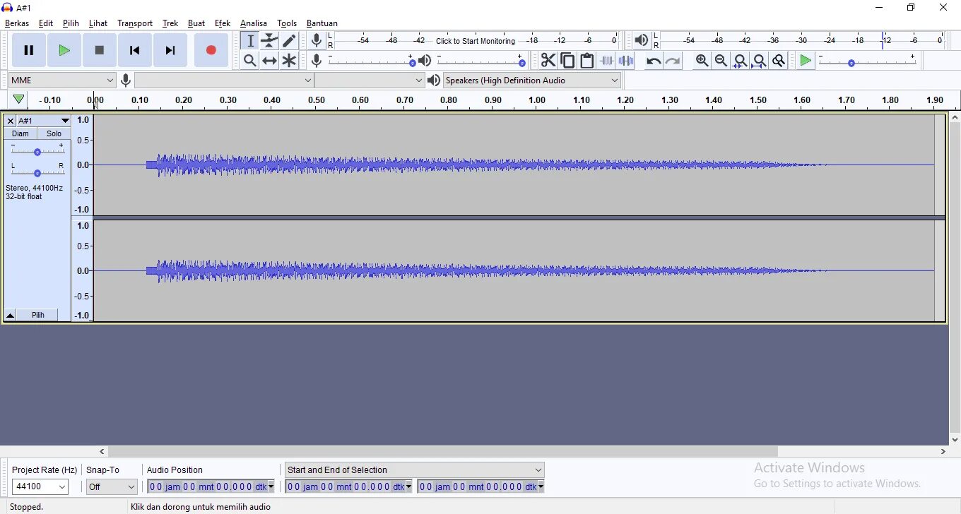 Nyquist. Как найти программу книга в ухо. Время звучания файла. 44100 гц. 44100 гц.