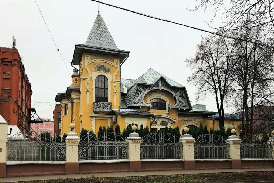 Дом улица рыбинского. Особняк динга в Сокольниках. Особняк динга, Архитектор а.м. Калмыков. Особбняк Динка в Сокольниках. Особняк динга 3-я Рыбинская ул.