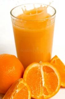 A glass of orange juice