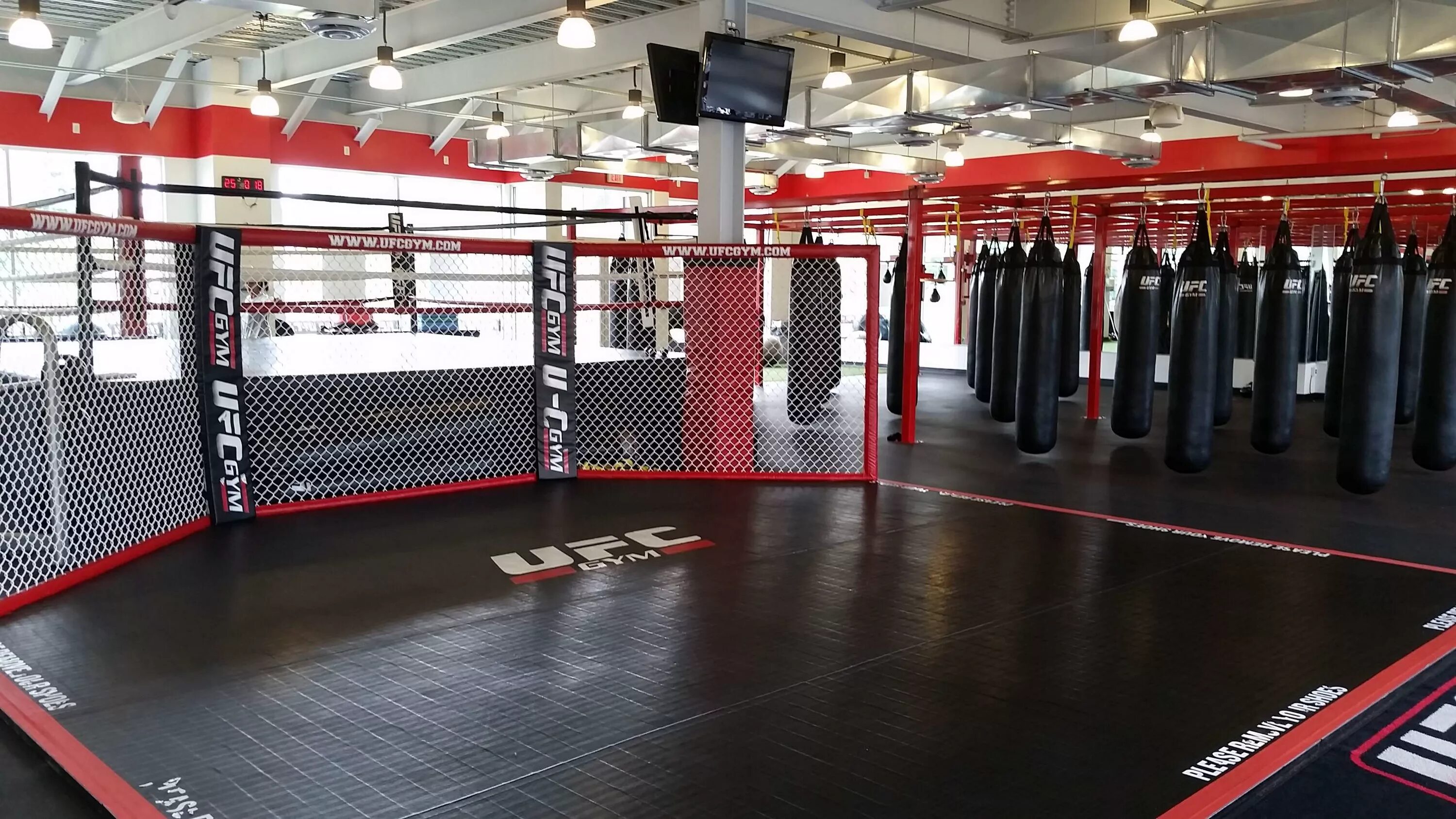 Сандфорд мма зал. Зал мма в кемерово. Зал единоборств мма. Зал юфс джим. Спортивный зал мма.