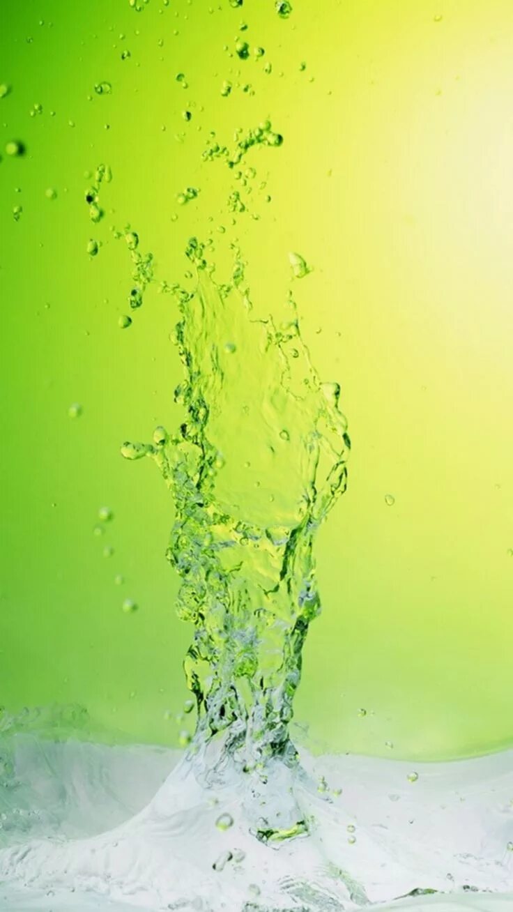 A Drop of Water Falls into the Green Water Stock Image - Image of aqua, colorful