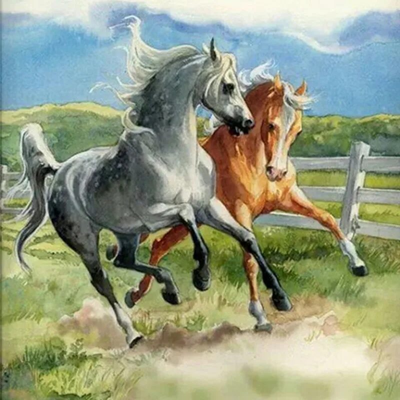 Скачут скачут две лошадки. Картина лошади. Пейзаж с лошадьми. Лошади в искусстве. Лошади в живописи.
