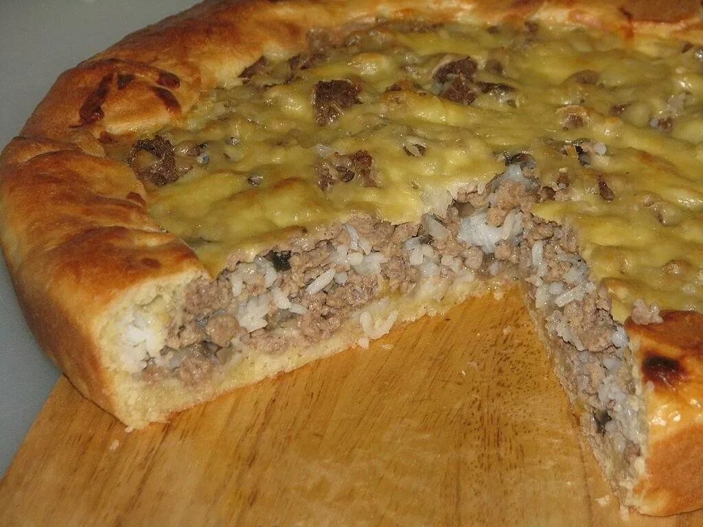 Как приготовить пирог с мясом в духовке. Мясной пирог. пирог с мясом. мясной пирог в духовке. открытый мясной пирог.