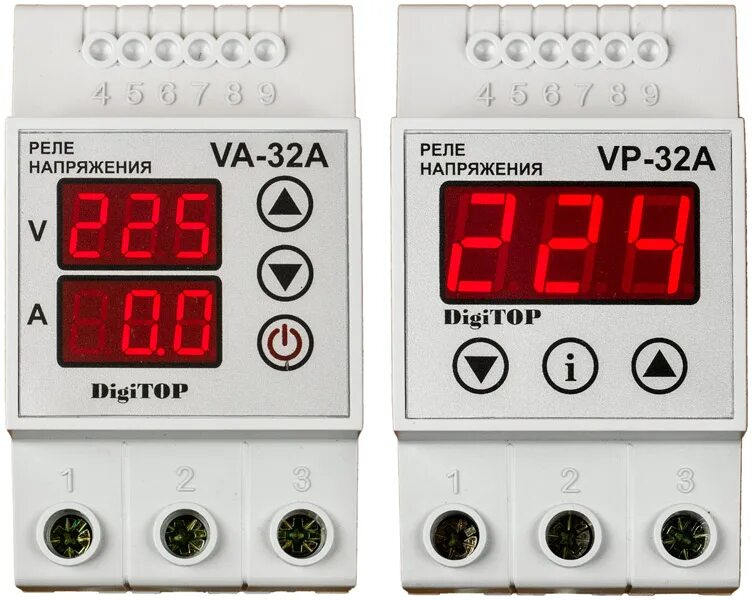 Реле напряжения 220в DIGITOP. Реле напряжения DIGITOP VP-32a. Реле напряжения DIGITOP 220в 63f. Реле напряжения трехфазное 63а Шнайдер.