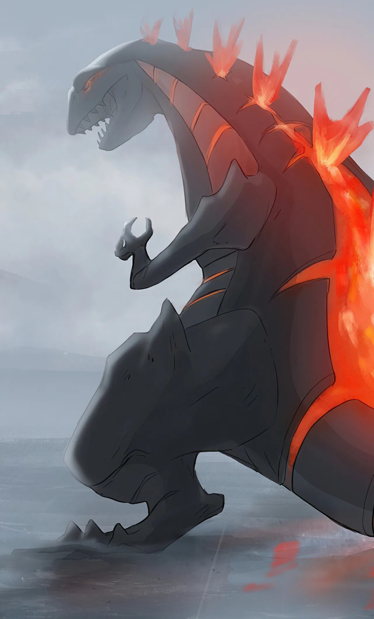 Burning godzilla