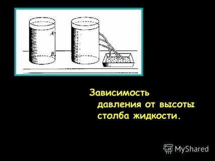 Зависимость давления от высоты