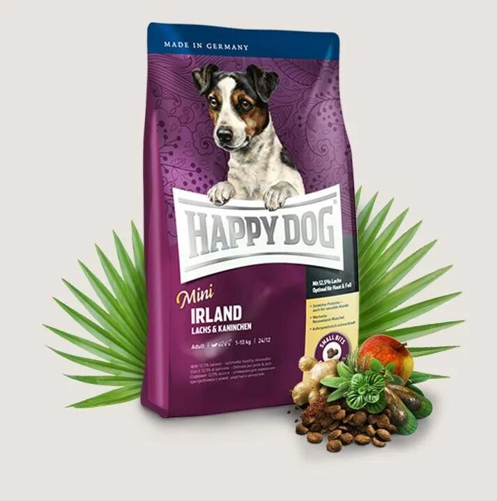 Happy Dog Mini Irland. Корм Хэппи дог мини Ирландия. Хэппи дог Суприм. Корм Хэппи дог для собак мелких пород. Купить беззерновой корм для собаки