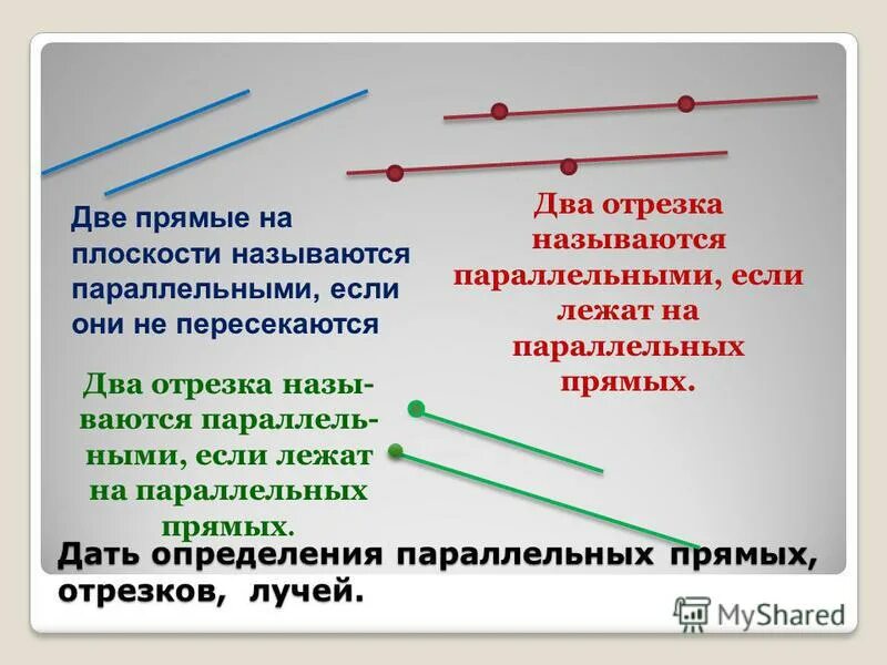 математический диктант параллельность прямых