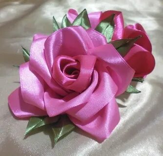 Цветы из лент какие