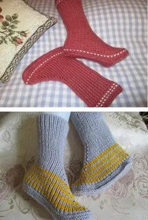 Носки 2 спицами мастер класс