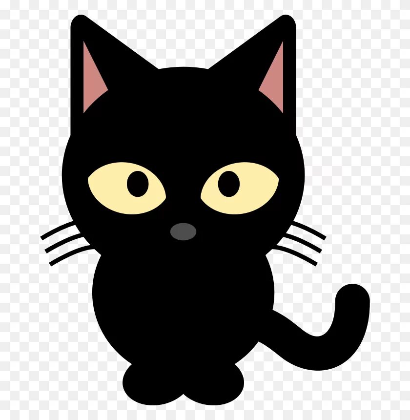 Рисунки черных котиков