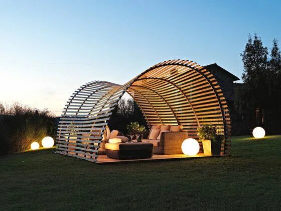 Tuinhuizen, overkappingen en bijgebouwen op maat! Backyard gazebo, Gazebo, Bambo