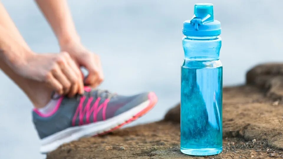 Большая Емкость Бутылки С Водой С Веревкой Крышкой 2800 Мл Пластиковые Спорта Бу