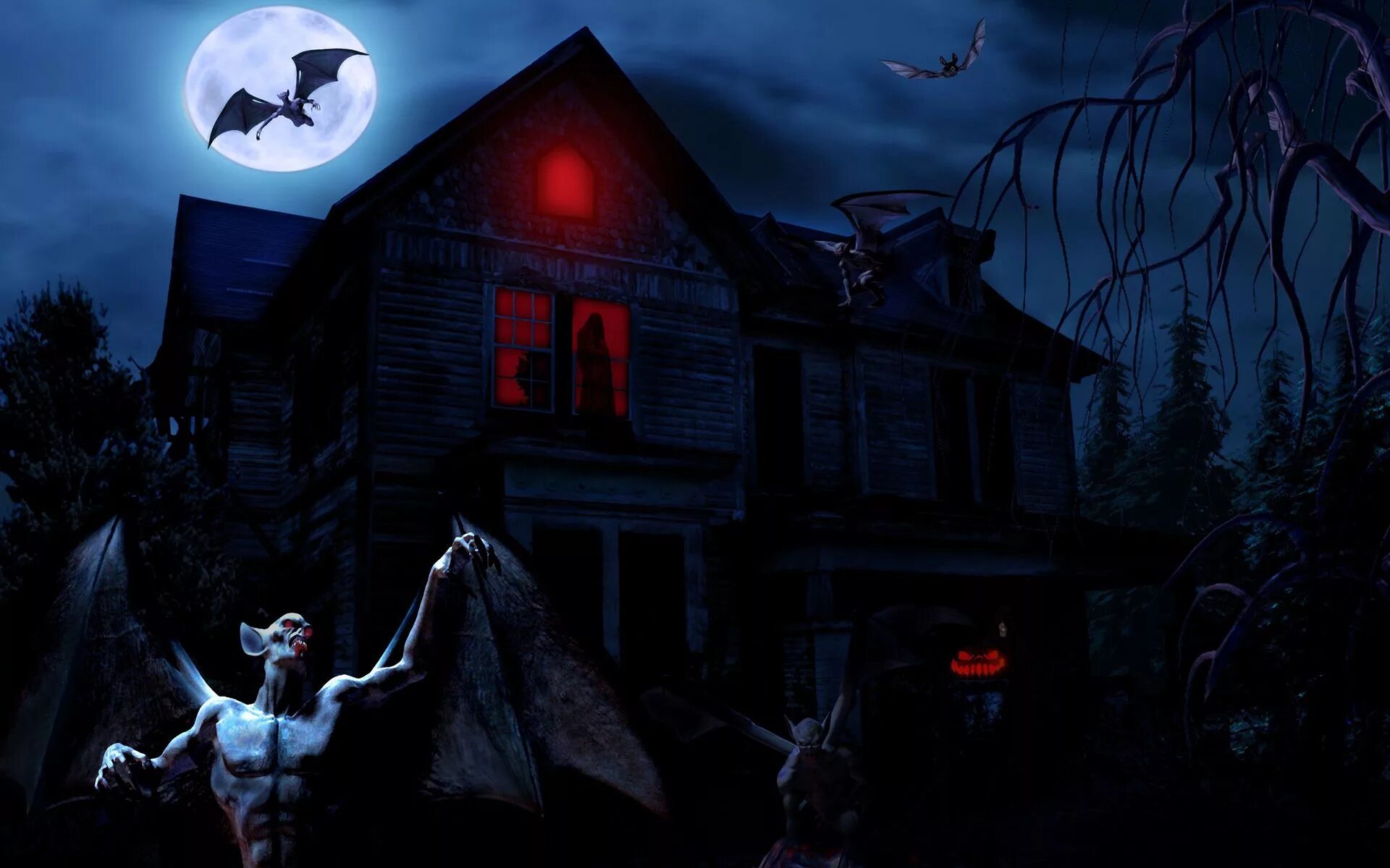 Ужас про ночь. Страшный дом. Страшный дом Хэллоуин. Страшный дом ночью.