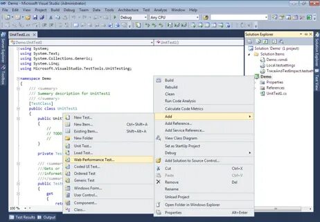 Тест visual studio