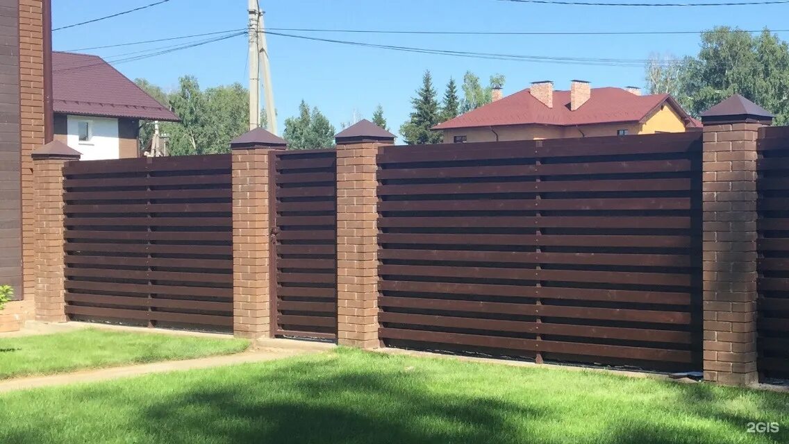 Откатные ворота заборы навесы козырьки купить, цена: 10000 руб, объявление в раз