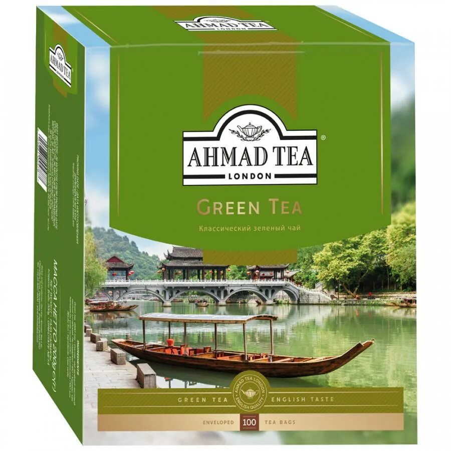 Купить хороший зеленый чай. Ahmad Tea 100 пакетиков. Чай Ахмад зеленый 100 пакетиков. Чай Ахмад 100г зеленый. Чай Ахмад Теа 100 пакетиков.
