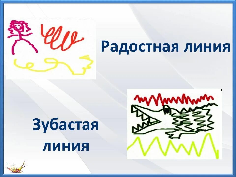 Характер линий. Урок изо 2 класс характер линий. Радостная линия.