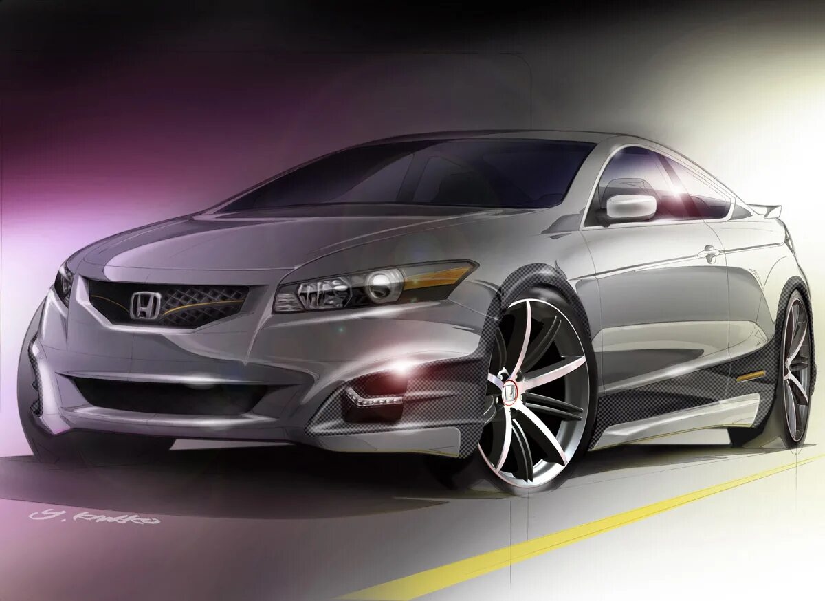 Honda арт. Honda Accord Coupe 2022. Honda Accord 2022 новая концепт. Honda Accord 8 купе. Honda Accord HF-2.