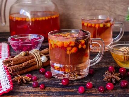Чай с брусникой