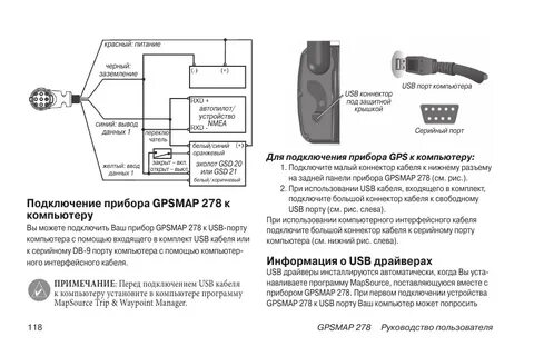 Подключение гармин 4