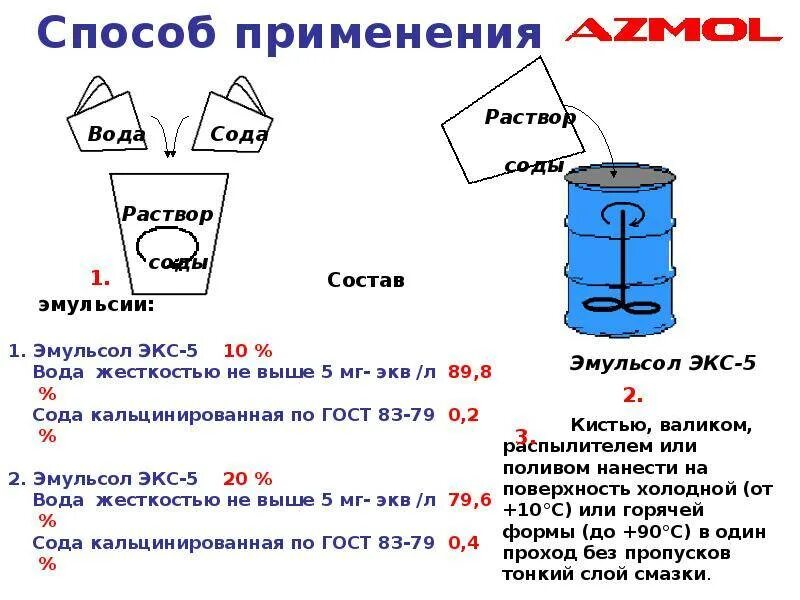 5 раствор на 5 литров воды. Эмульсол экс-а расход на 1м2 опалубки. Эмульсол экс-а расход на м2. Эмульсол для опалубки расход. Приготовление эмульсола для смазки форм.