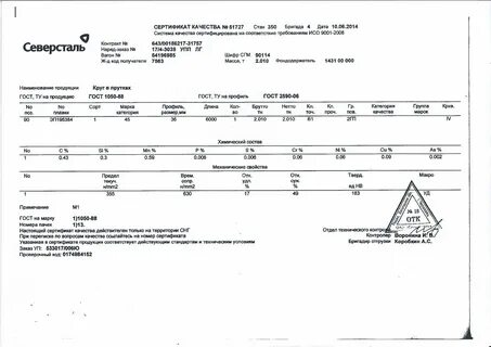 Арматура 6 мм сертификат