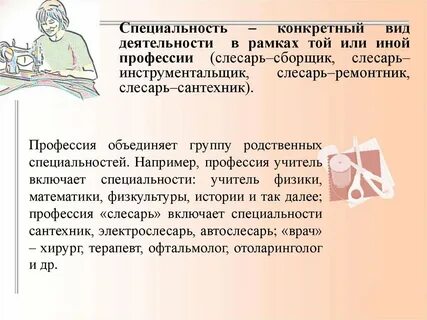 Профессиограмма 8 класс технология