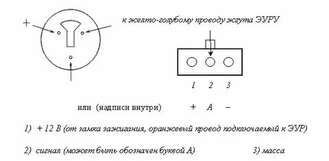 Схема подключения датчика скорости нива