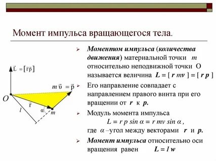 Момент импульса это