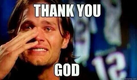Thank you god here