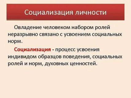 Усвоение ценностей и норм группы индивидами