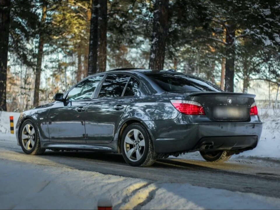 Мифы о передвижении на заднем приводе зимой! А именно на БМВ! - BMW 5 series (E6