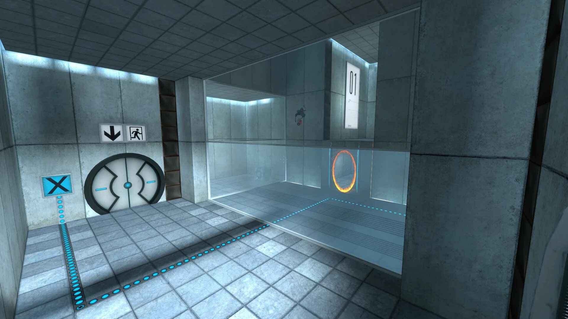 Portal 2 тестовая камера 1. Portal Test Chamber 1. Portal 1. Портал 1 побег. Two chamber