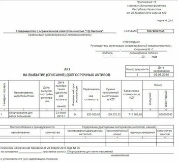 Как оформить списанную