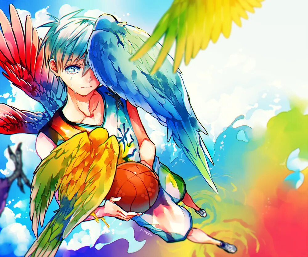 Унесенные призраками пейзажи. Фон природа попугаи. Миядзаки попугаи. Попугайчики арты. Каролинский длиннохвостый попугай.