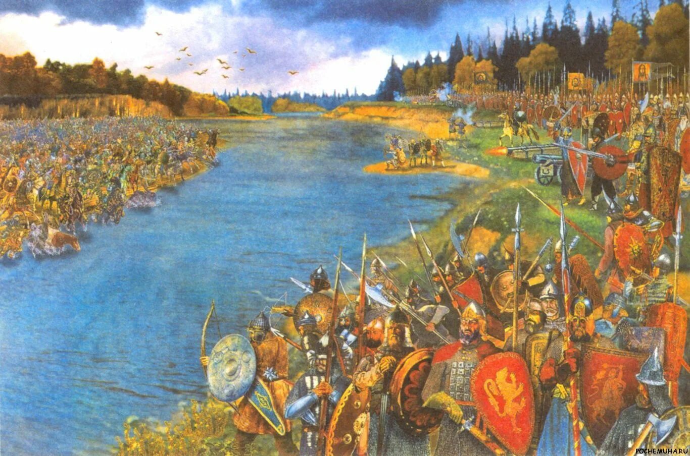 Борьба князей с золотой ордой. Великое стояние на Угре 1480. 1480 Г стояние на реке Угре.