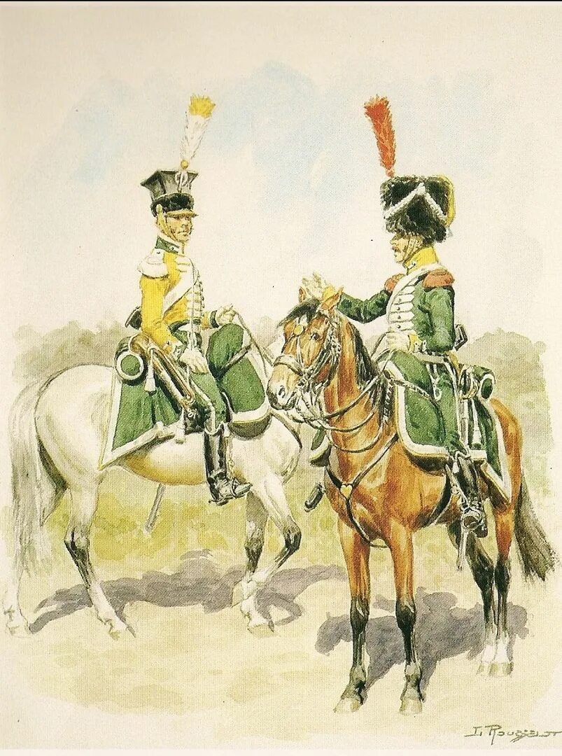 Конные егеря Наполеона 1812. Егерский полк 1812. Униформа конных егерей наполеоновской армии. Итальянские конные егеря 1812.
