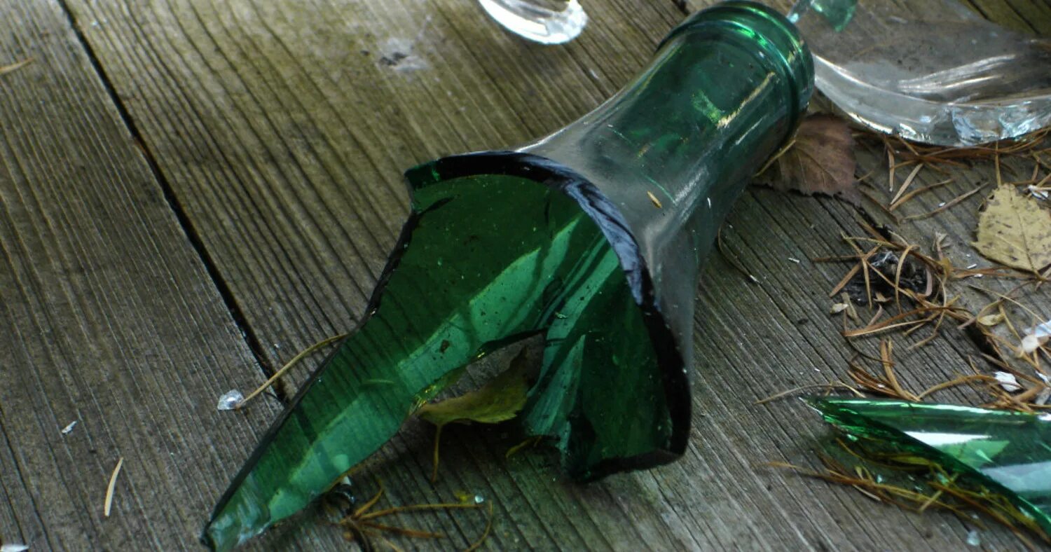 Breaking bottles