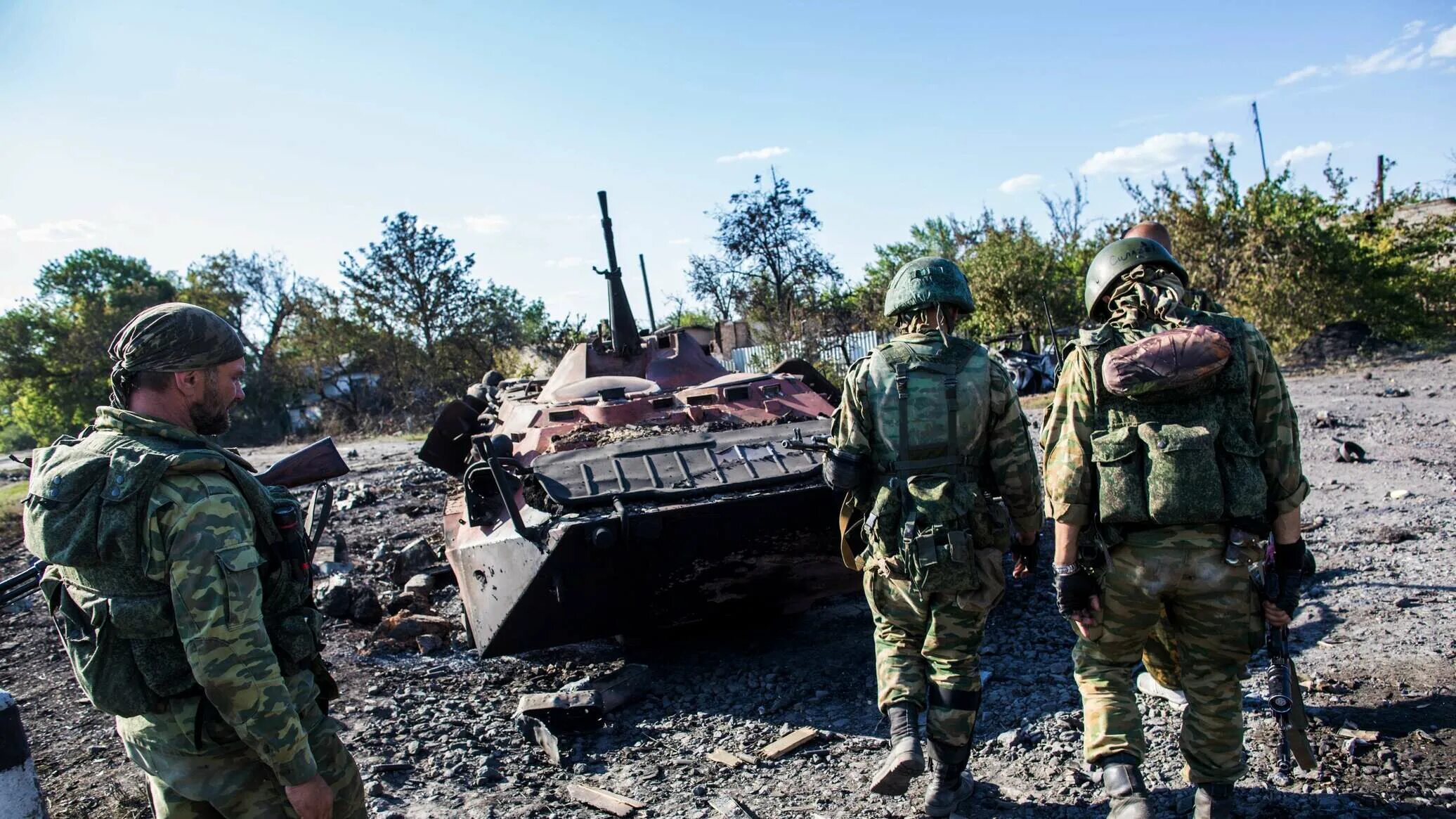 Ополчение Донбасса 2014 бои. Ополченцы под Мариуполем. 18 августа 2014